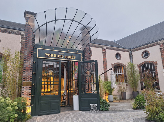 Champagne terrace Perrier-Jouet