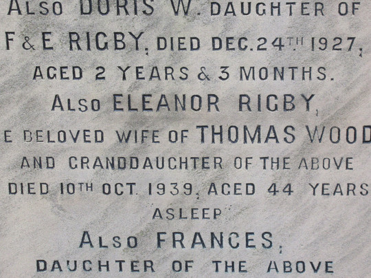 Eleanor Rigby Tombstone-利物浦必去景点