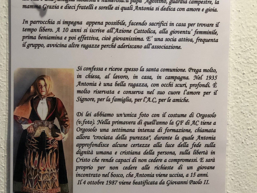Cripta Beata Antonia Mesina-Orgosolo必去景点