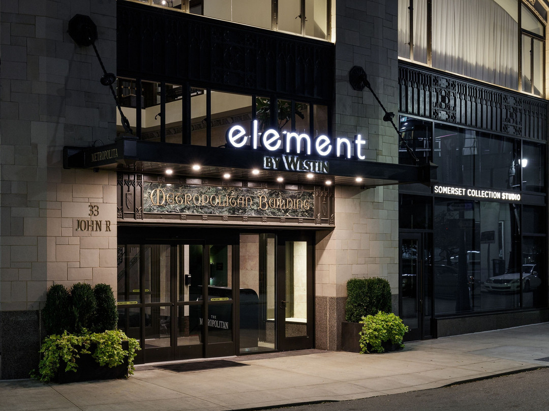 底特律酒店住宿-Element Detroit At The Metropolitan