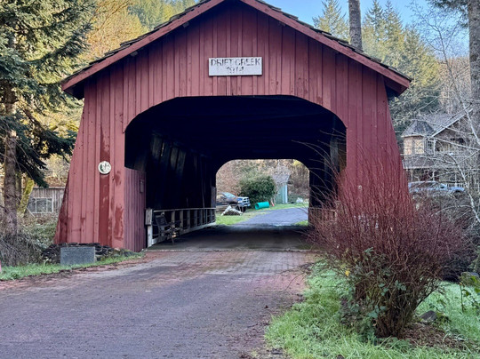 Drift Creek Covered Bridge-林肯城必去景点