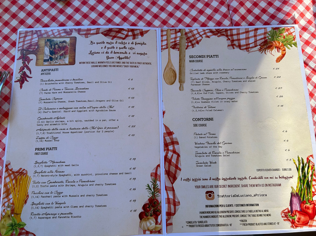 Trattoria Da Luciano A Priora