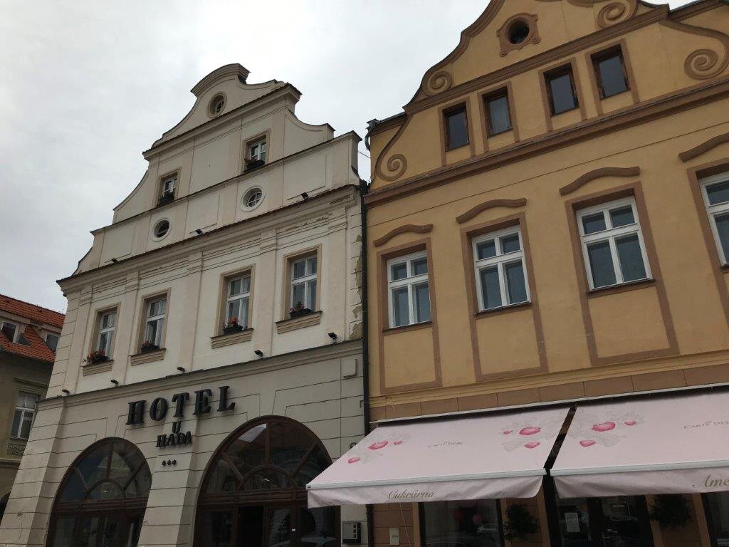 Hotel U Hada Žatec-浴室