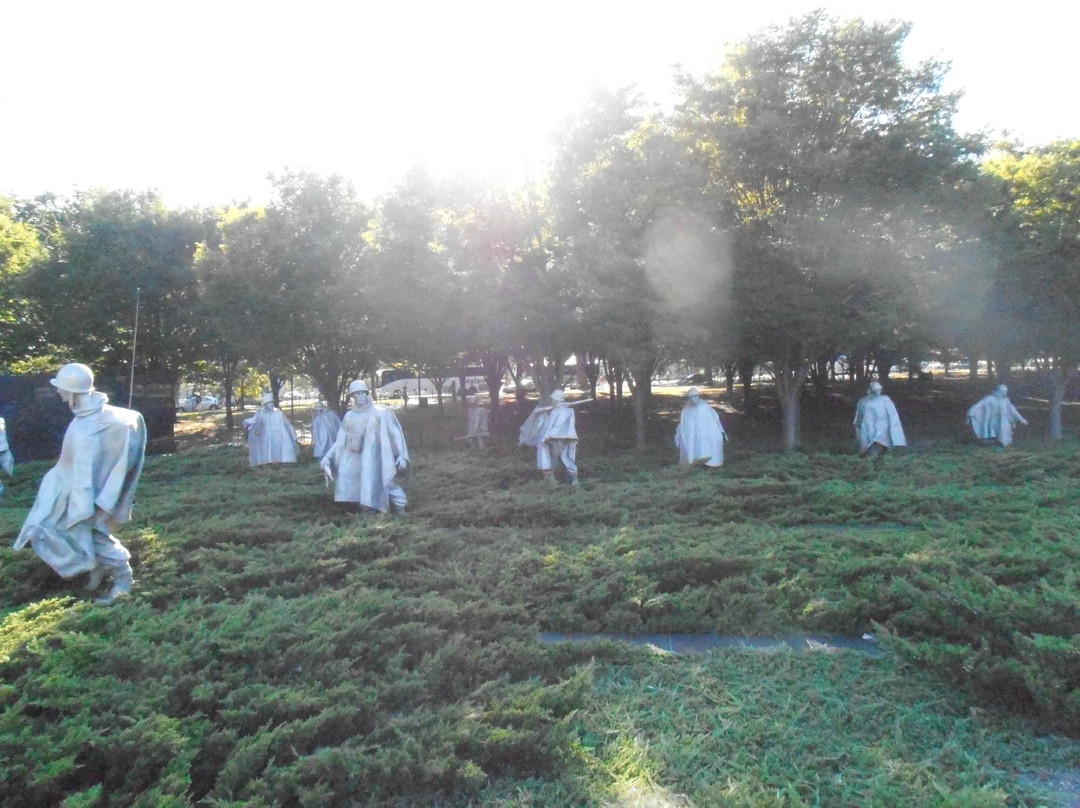 韩战军人纪念碑-华盛顿特区必去景点