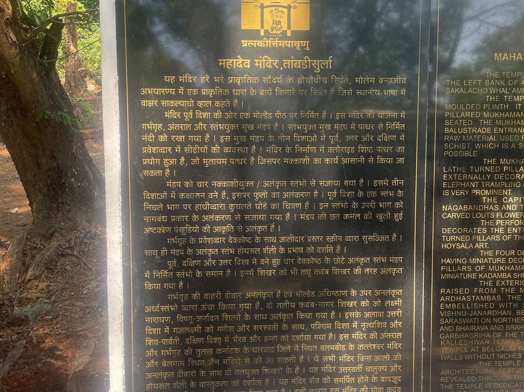 Tambadi Surla Mahadev Temple-Sanguem必去景点