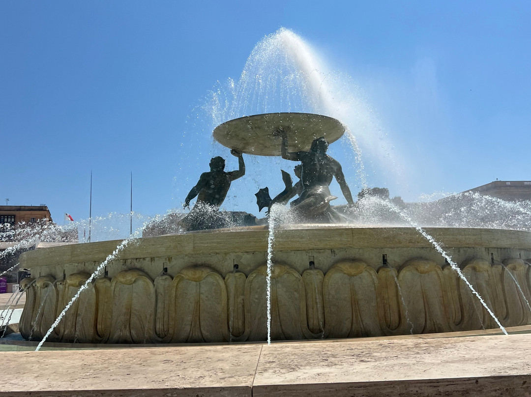 Triton Fountain-瓦莱塔必去景点