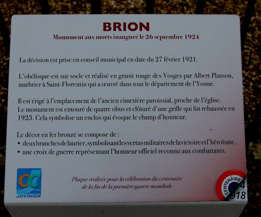 Monument Aux Morts De Brion