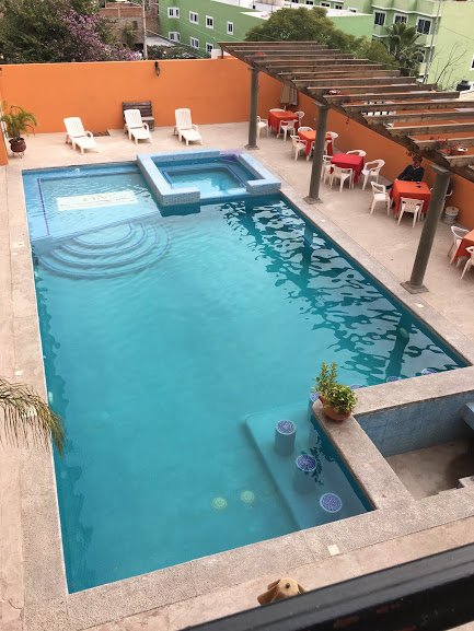 Hotel Hacienda Morales-泳池