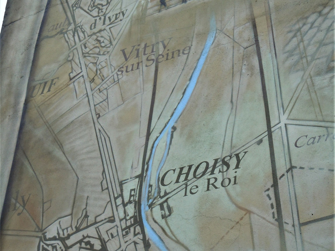 Fresque Carte postale 03-Choisy-le-roi必去景点