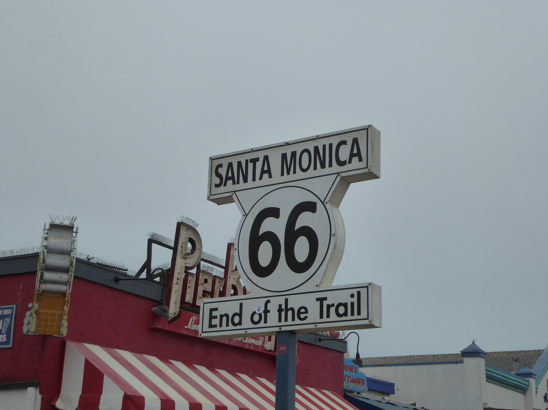 Route 66 End of the Trail Sign-圣莫尼卡必去景点