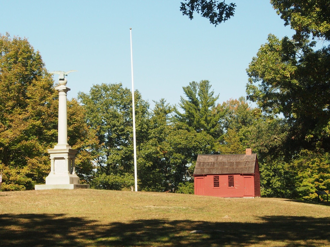 Nathan Hale Bust and Schoolhouse