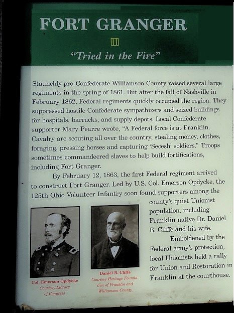 Fort Granger Park-富兰克林必去景点