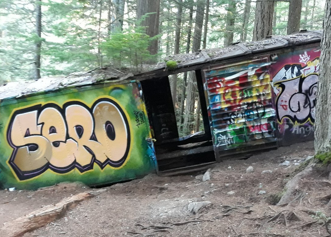 The Whistler Train Wreck Trail-惠斯勒必去景点