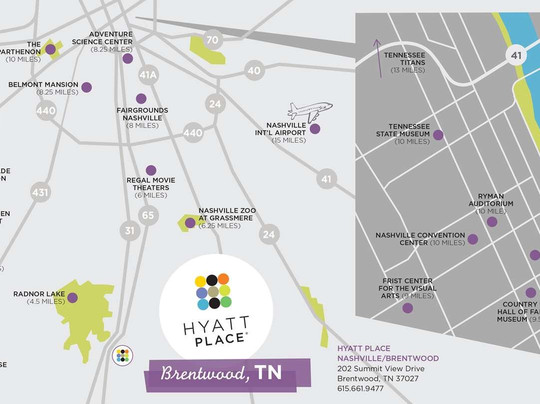布伦特伍德酒店住宿-Hyatt Place Nashville / Brentwood