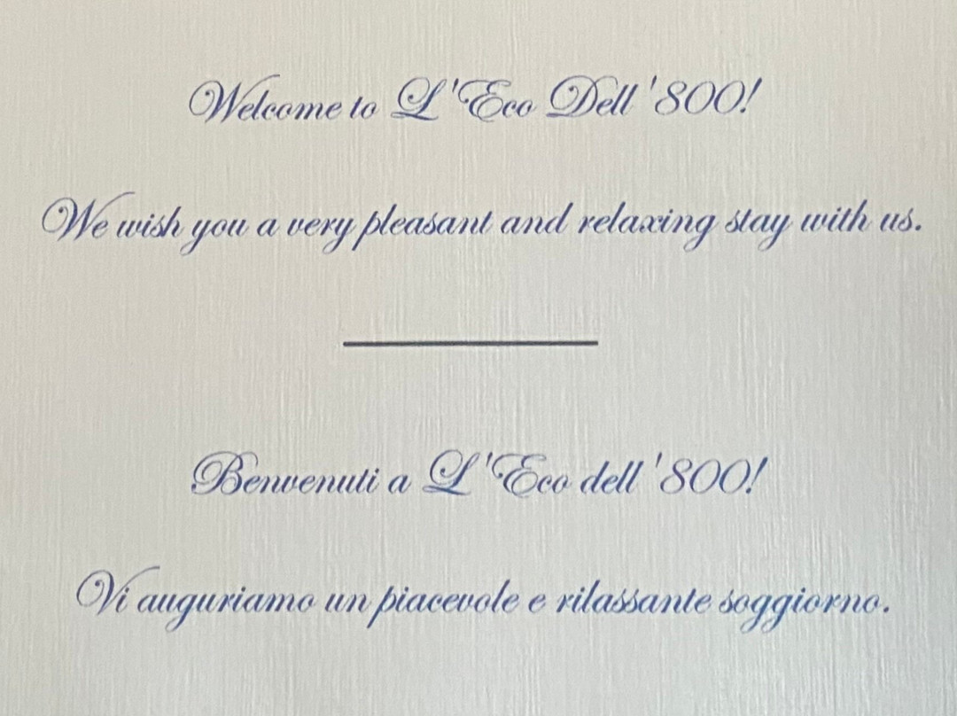 L'Eco dell'800主图