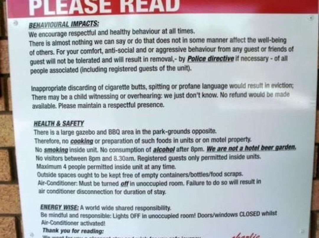 Harbour Foreshore Motel