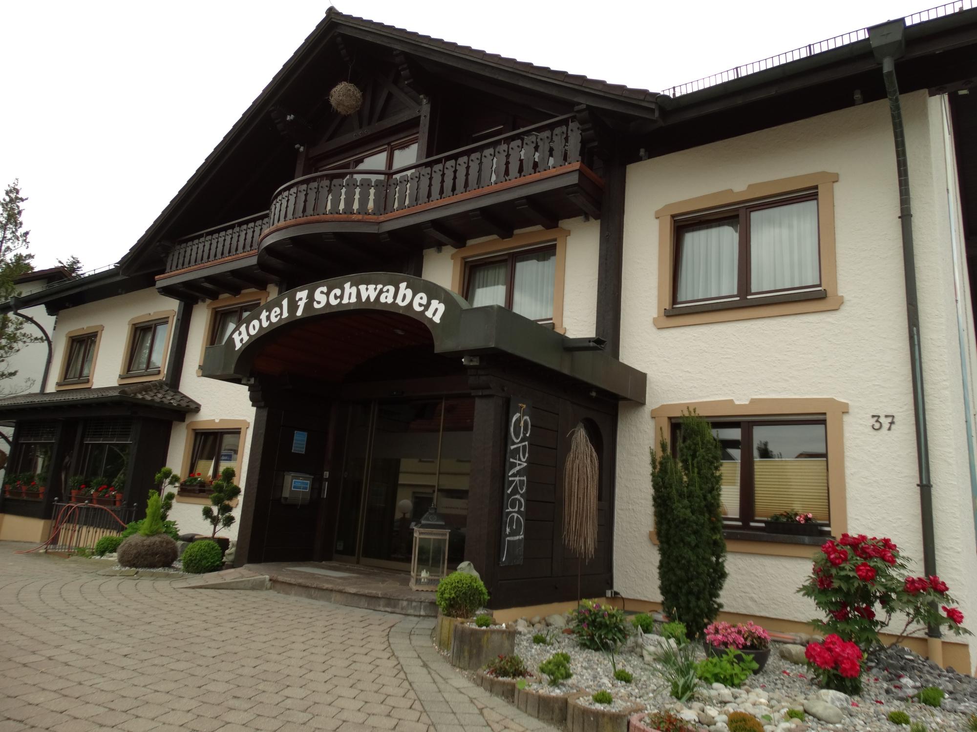 Hotel Sieben Schwaben-浴室