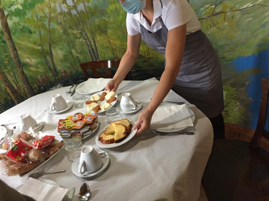 Hotel Balneario Río Pambre-餐饮