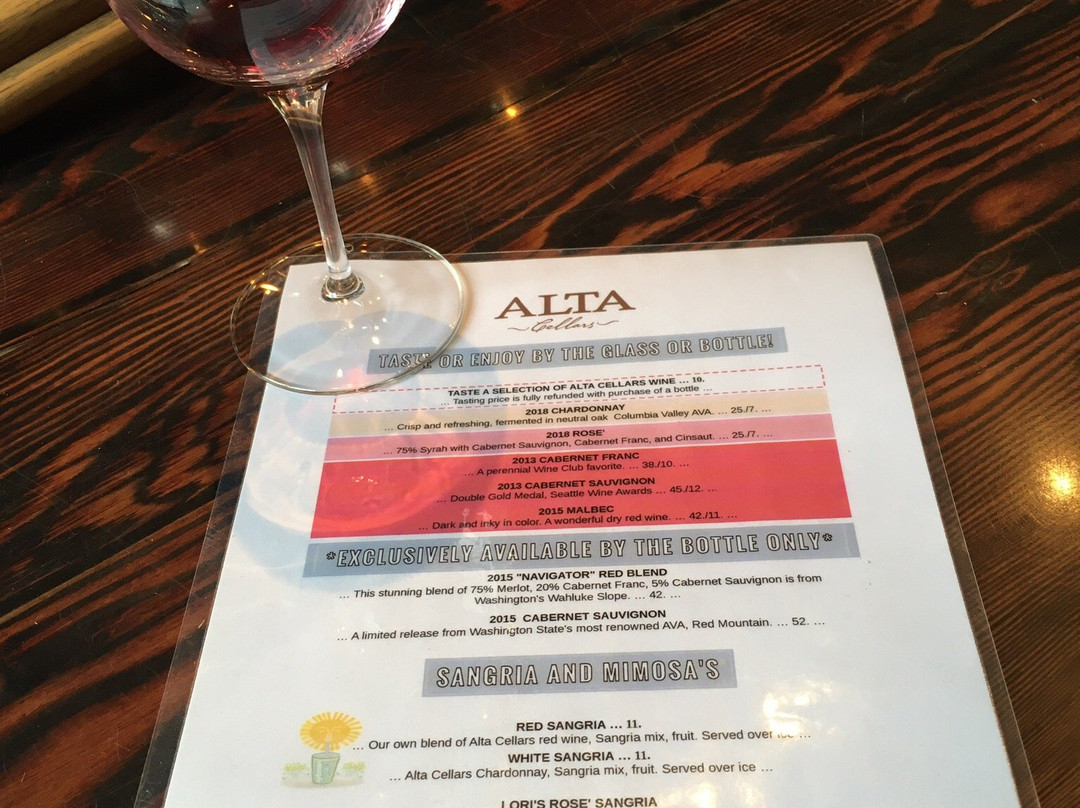 Alta Cellars-Manson必去景点