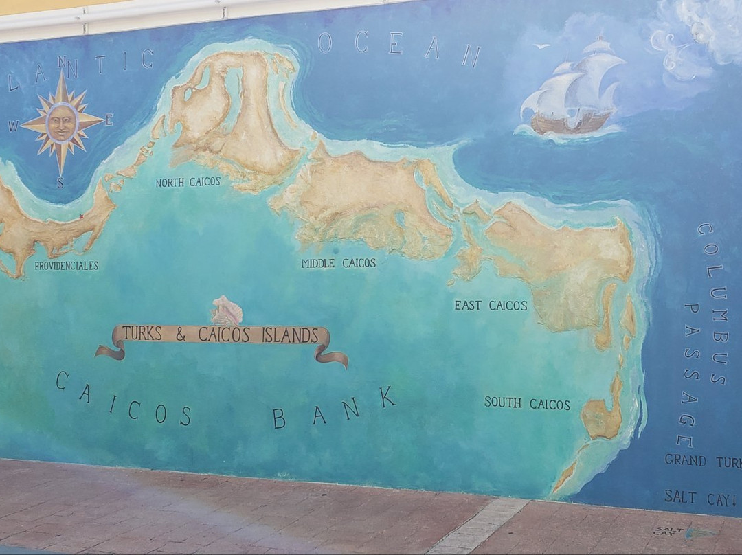Turks and Caicos Map Mural景点图片