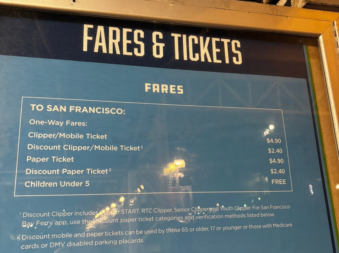 San Francisco Bay Ferry-奥克兰必去景点