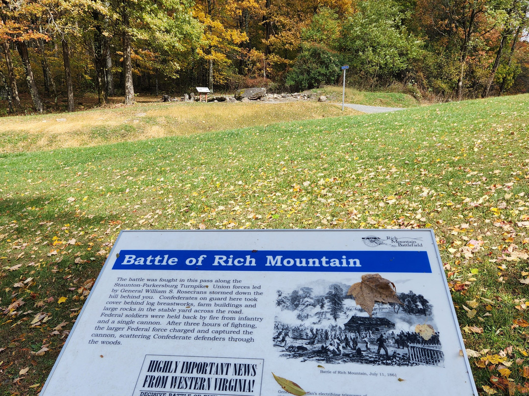 Rich mountain Battlefield Civil War Site-Beverly必去景点