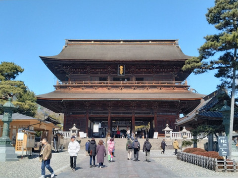 Zenko-ji Temple Sammon Gate-长野县必去景点
