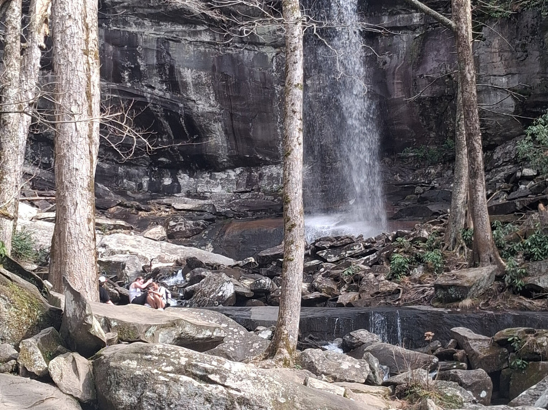Rainbow Falls Trail-大雾山国家公园必去景点