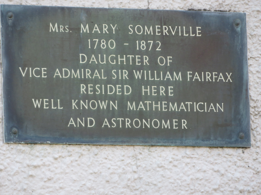 Bronze Plaque For Mary Sommerville 1780-1872景点图片