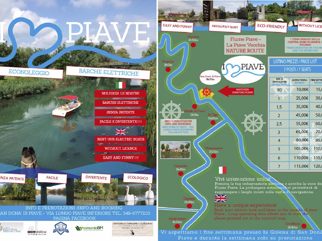 Parco Fluviale-皮亚韦河畔圣多纳必去景点