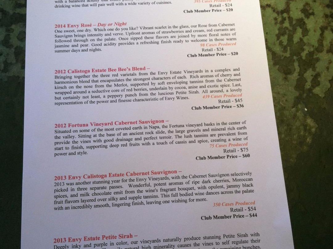 Envy Wines-卡利斯托加必去景点