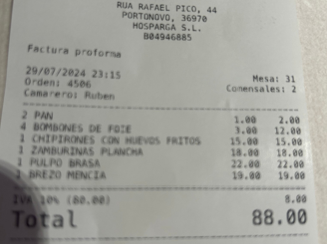 A Cantina De Portonovo