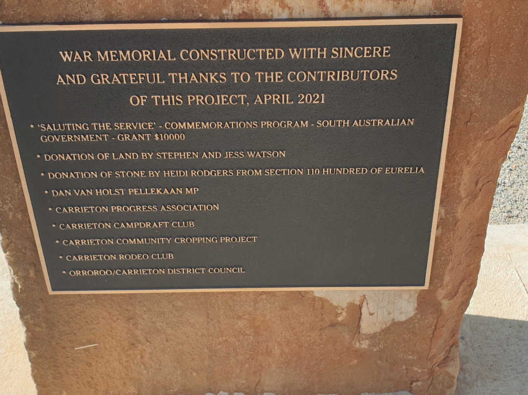 Carrieton War Memorial景点图片