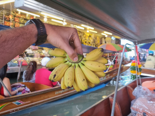 赛寺院水上集市-曼谷必去景点