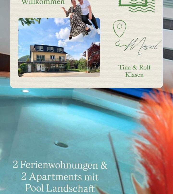Residenz Moselzauber - Ferienwohnungen Mit Pool Landschaft
