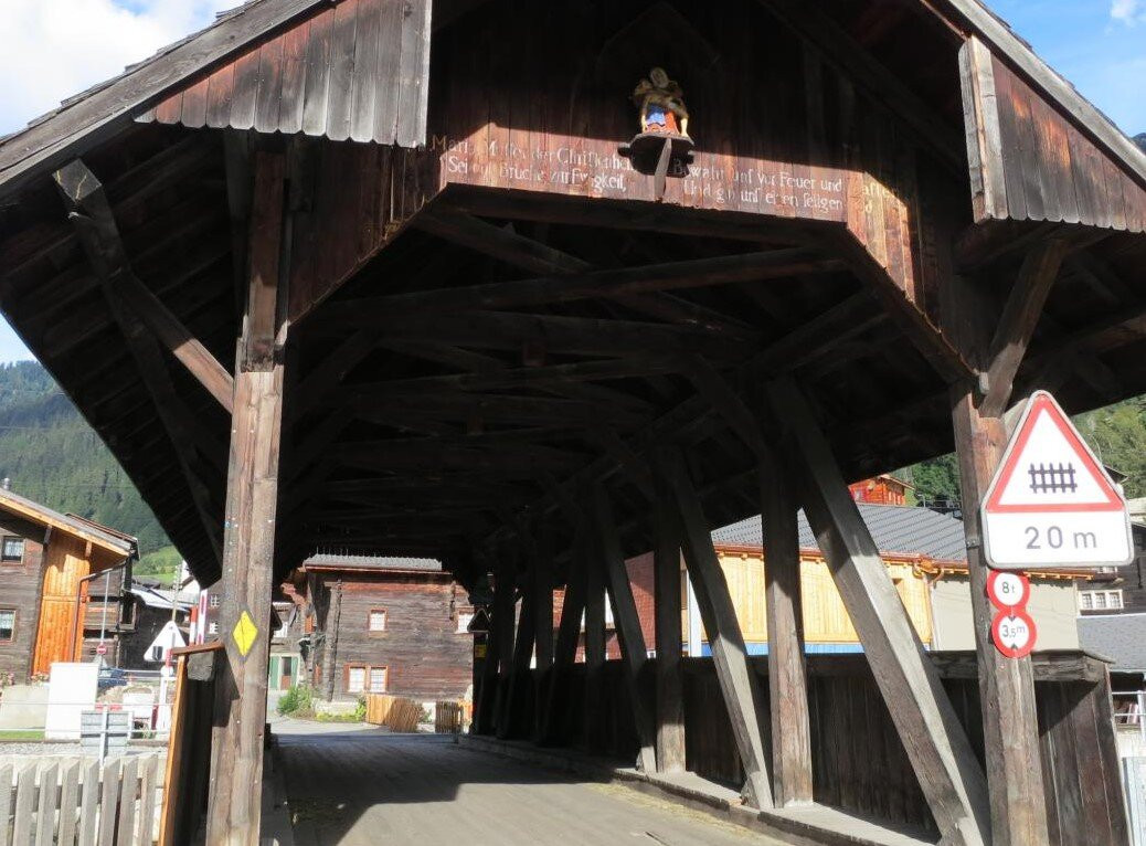 Rhonebrücke Holzbrücke Reckingen