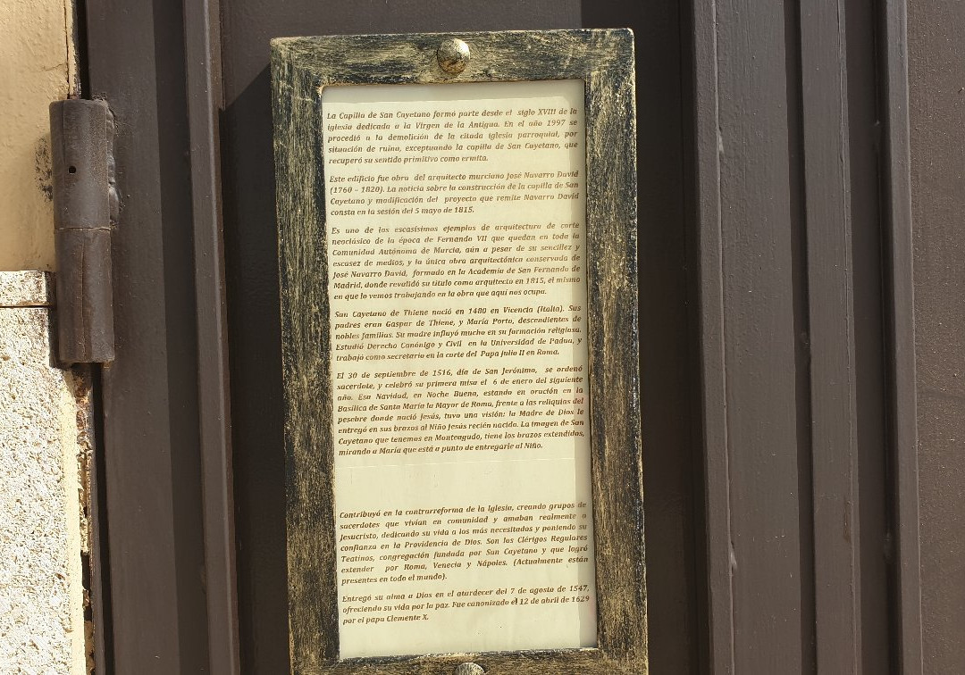 Ermita de San Cayetano-Monteagudo必去景点