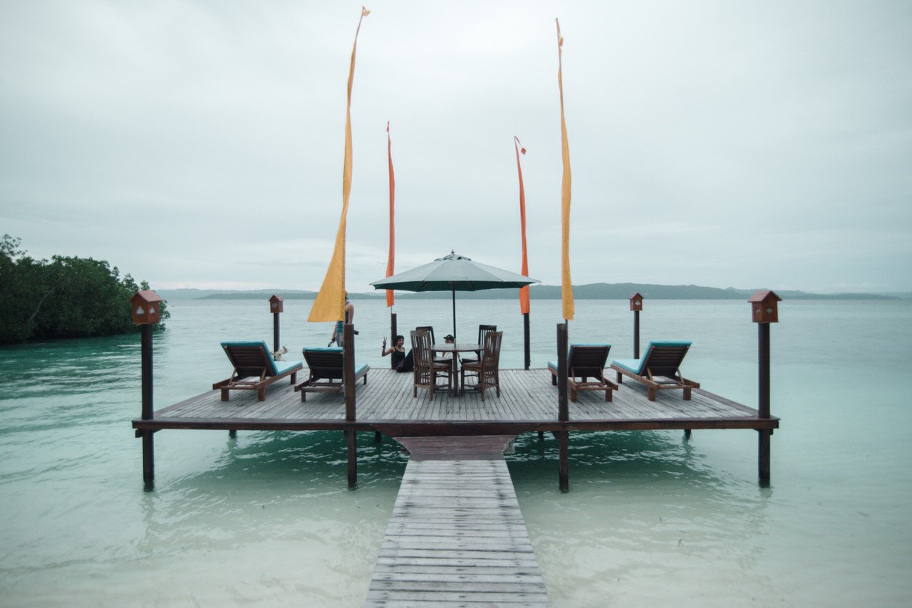 拉贾安姆葩特潜水小屋酒店-酒店景观