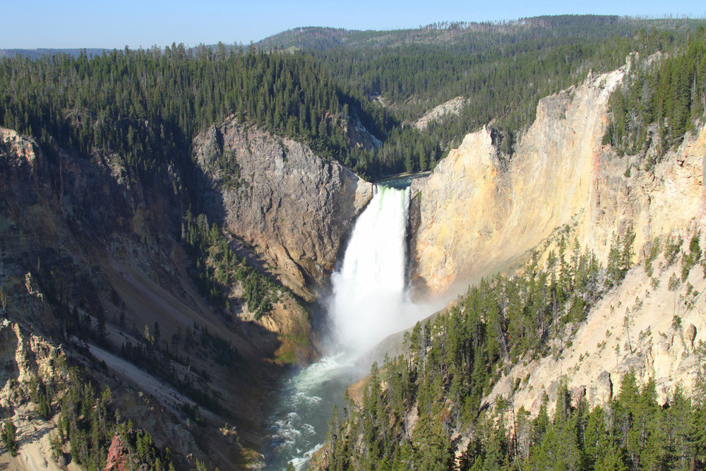 黄石下瀑布-黄石国家公园必去景点