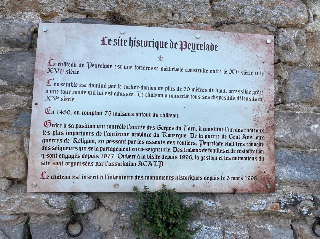 Château de Peyrelade-Riviere-sur-Tarn必去景点