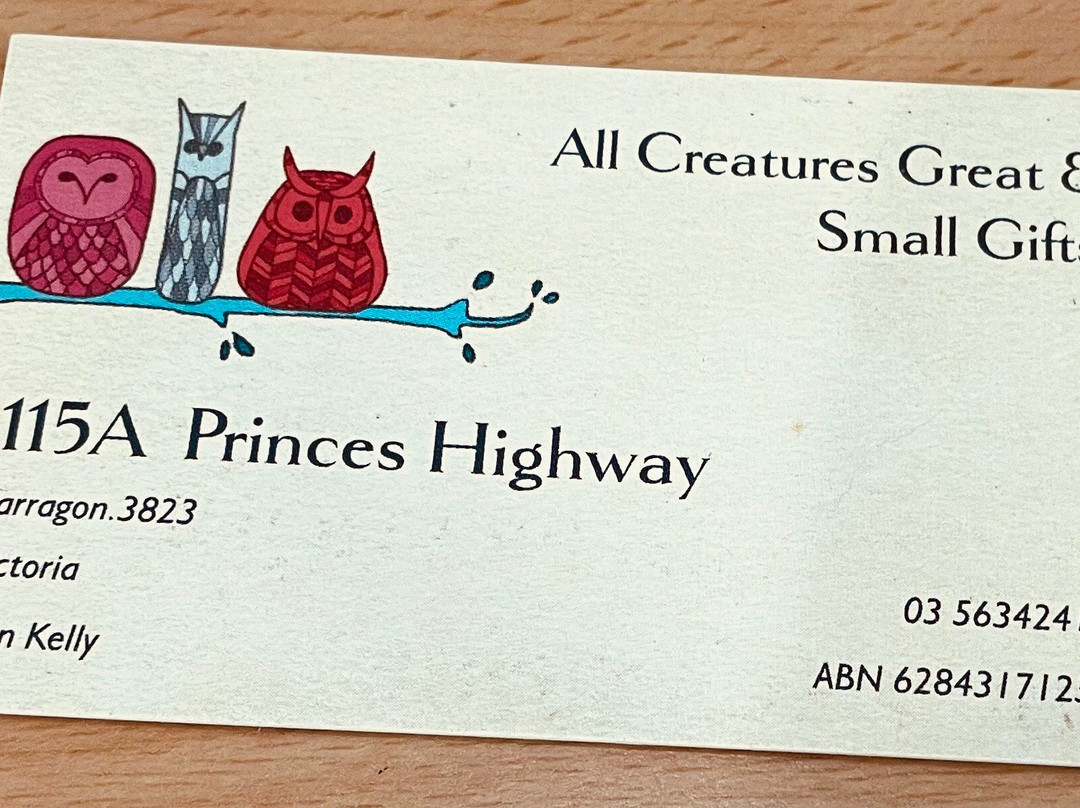 All Creatures Great And Small Giftware-Yarragon必去景点