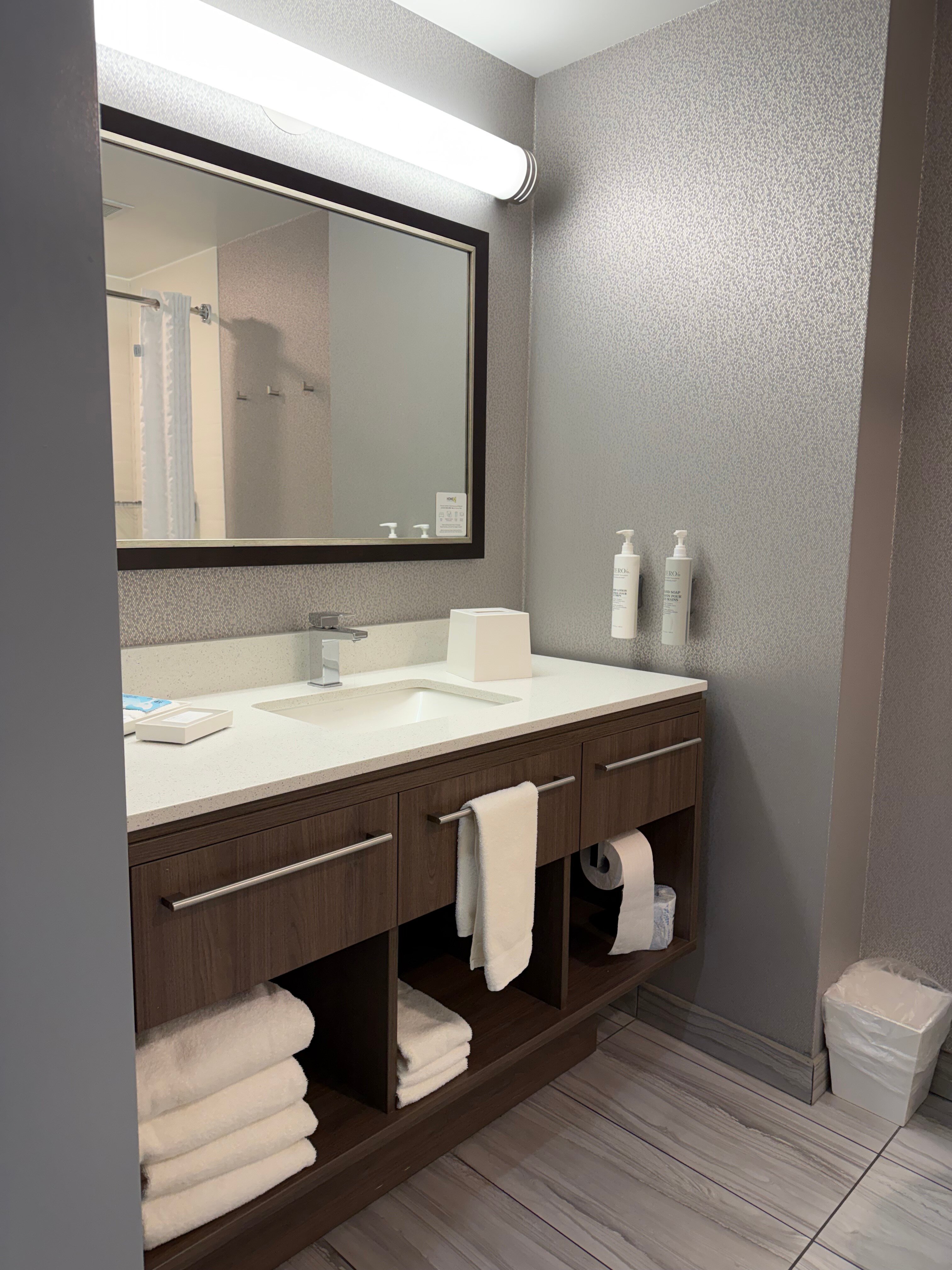 埃德蒙顿南希尔顿惠庭酒店-浴室