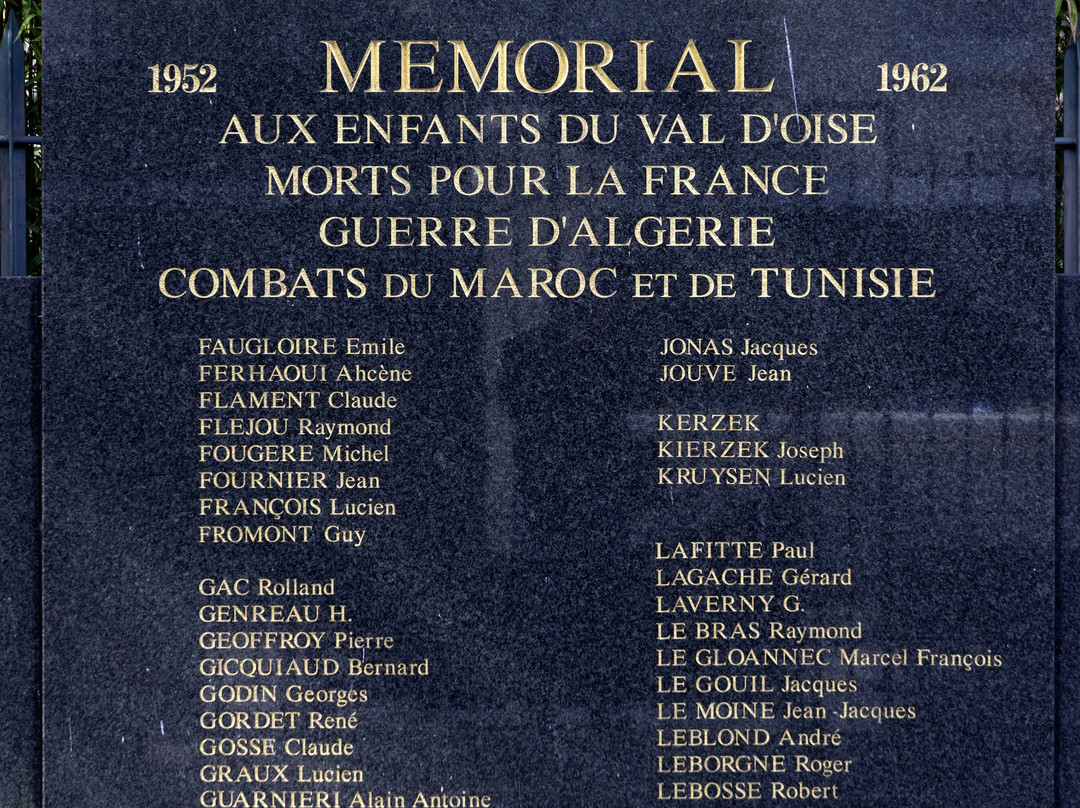 Mémorial Aux Combattants D'afrique Du Nord