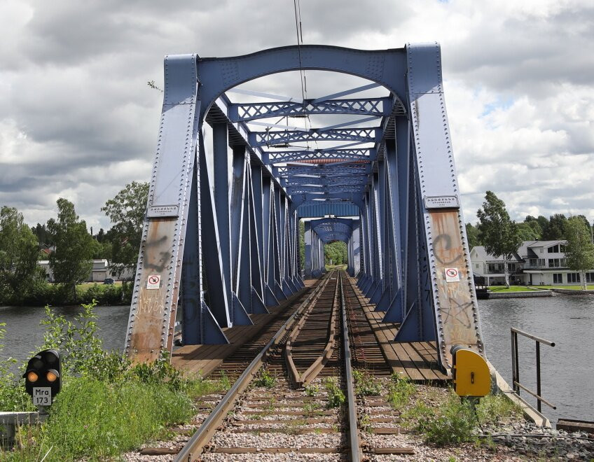Järnvägsbron över Österdalälven i Mora
