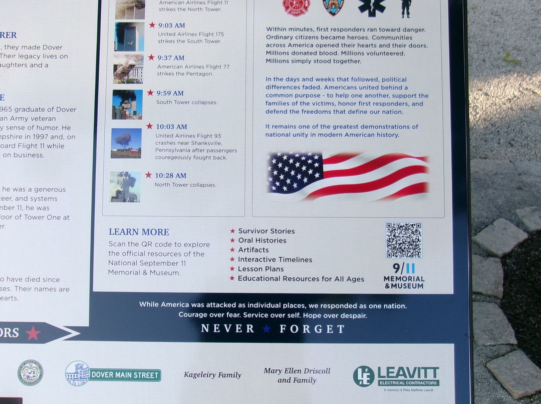 9/11 Memorial-Dover必去景点