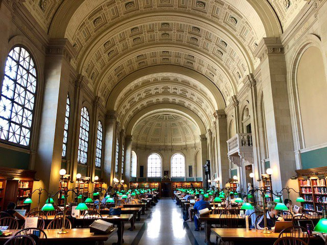 波士顿公共图书馆景点图片
