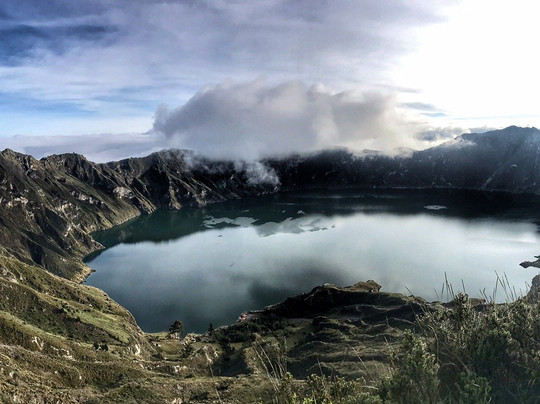 Sendero al Fondo del Crater-Quilotoa必去景点
