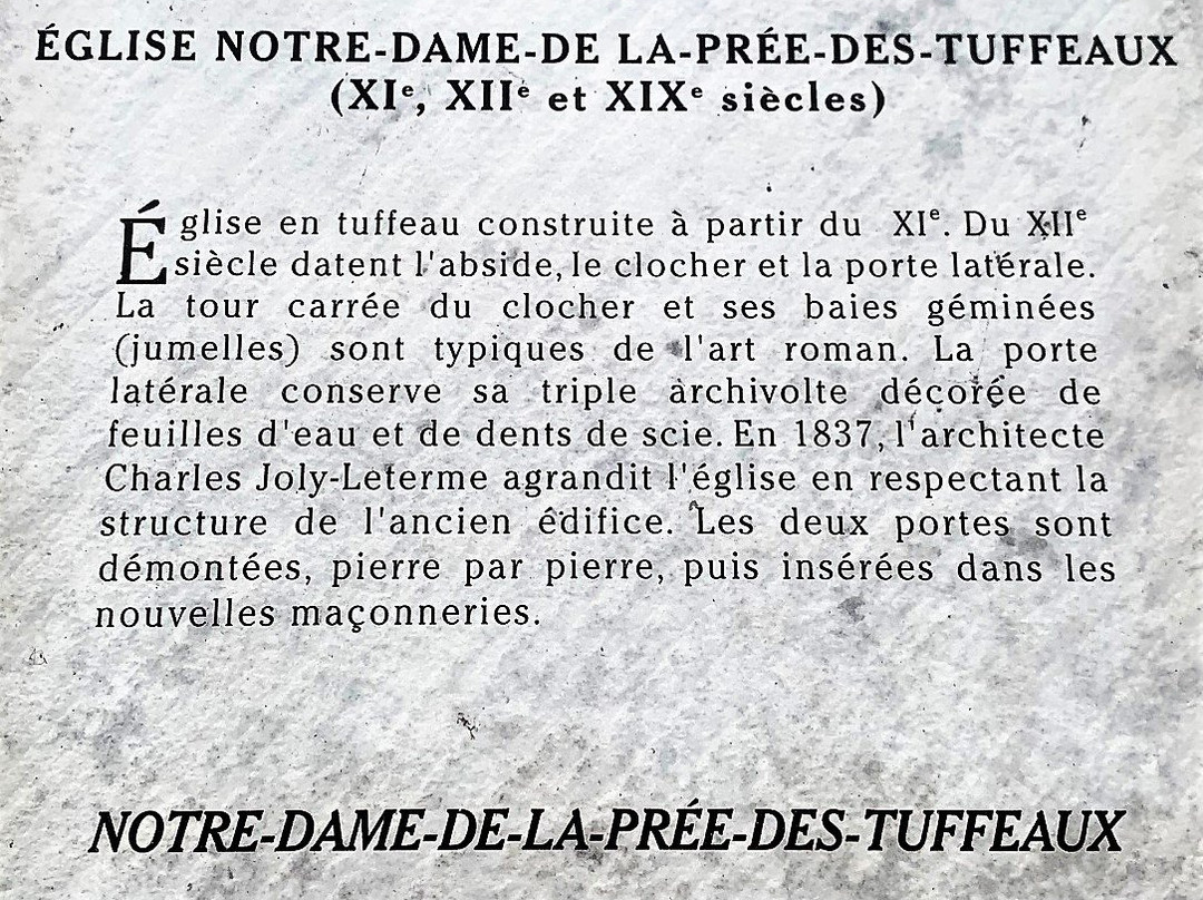 Église Notre Dame Des Tuffeaux景点图片