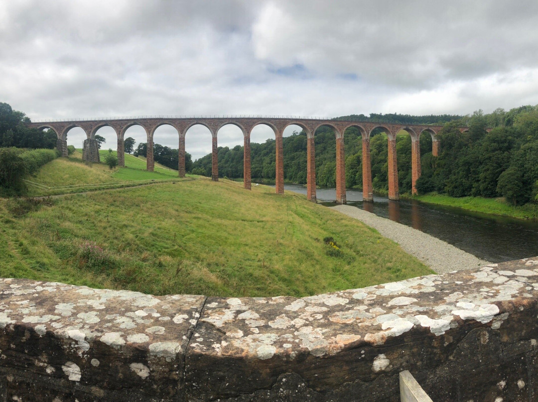 The Leaderfoot Viaduct, also known as the Drygrange Viaduct-Melrose必去景点