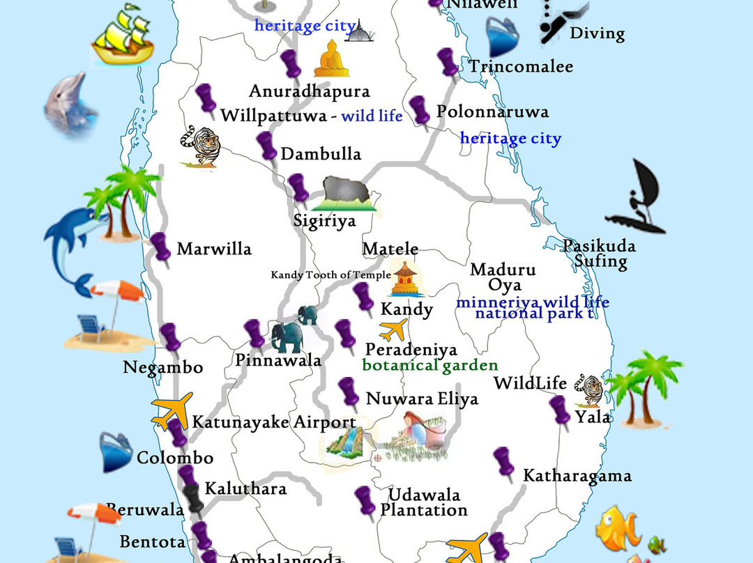 Ceylon Outings-乌纳瓦图纳必去景点